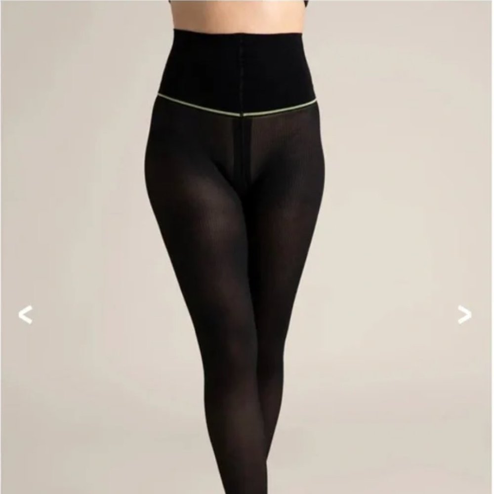 NWT Sheertex Fine Rib Classic Semi-Sheer Tights